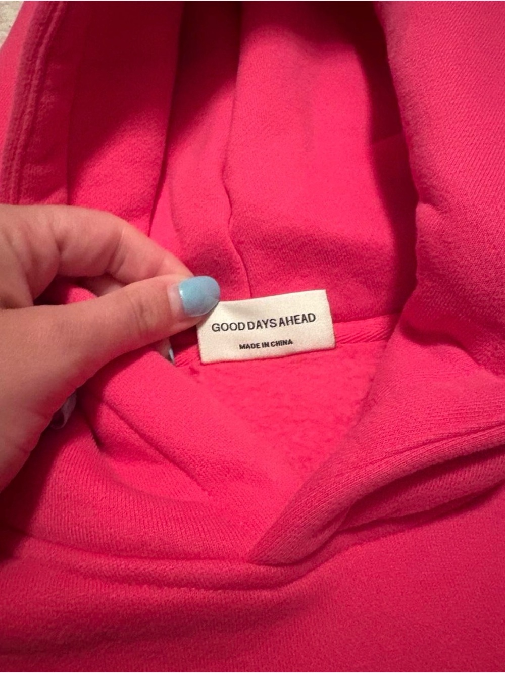 Comfrt Hot Pink Hoodie Sweatshirt - Picture 3 of 3
